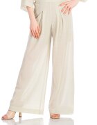 SILVY ROWSON Pantaloni semitransparenti cu croiala ampla - Bej deschis