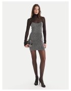 Simona corsellini Rochie de cocktail - argintiu/negru - 2 culori - material de calitate