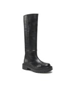 Simple Cizme dama - 301576051 - Piele naturala - Negru - Negru