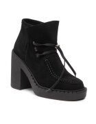 Simple Ghete dama - 301585459 - Negru - Piele naturala/Piele intoarsa -