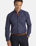 Sir Raymond Tailor Camasa regular fit cu model - Visiniu/Bleumarin