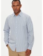 Sisley Camasa barbati - 304281280 - Bumbac - Albastru - Albastru