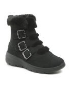 Skechers Botine dama - 301120179 - Piele naturala - Negru - Negru