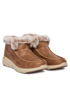 Skechers Botine dama - Glacial Ultra - maro - textil