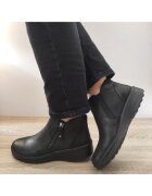 Skechers Ghete casual dama piele ecologica - negru - Negru