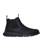 Skechers Ghete Chelsea de piele ecologica - Negru