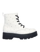 Skechers Ghete cu aplicatii din strasuri Geavlen - Alb/Negru