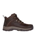 Skechers Ghete cu detaliu logo - Maro inchis