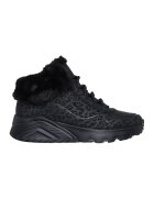 Skechers Ghete cu garnitura din material sintetic Uno Lite - Negru stins