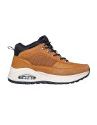 Skechers Ghete cu insertii de piele intoarsa - Maro camel