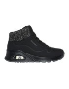 Skechers Ghete cu segment textil - Negru