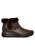 Skechers Ghete dama din piele ecologica On-The-Go Joy Endeavor - Maro