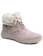 Skechers Ghete dama Plush Dreams 144042 taupe velur -