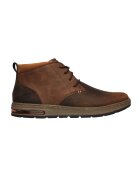 Skechers Ghete de piele cu insertii de piele ecologica Evenston-Renli - Maro