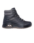 Skechers Ghete de piele ecologica cu garnitura de piele ecologica - Negru