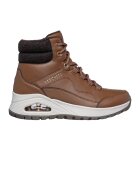 Skechers Ghete de piele ecologica cu garnitura de piele ecologica - Negru/Maro