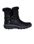 Skechers Ghete de piele ecologica fara inchidere - Negru