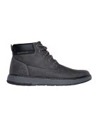 Skechers Ghete de piele impermeabile de piele ecologica Garlan Deno - Gri carbune