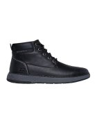 Skechers Ghete de piele impermeabile de piele ecologica Garlan Deno - Negru