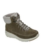 Skechers Ghete de piele intoarsa cu garnitura de blana shearling sintetica Glacial Ultra - Verde sparanghel