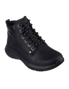Skechers Ghete de piele si piele ecologica Parson - Negru