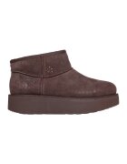 Skechers Ghete din piele intoarsa cu talpa plata Hero - Maro