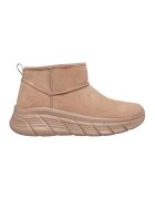 Skechers Ghete din piele intoarsa ecologica Bobs B Flex HI - Maro nisip