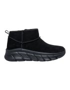 Skechers Ghete din piele intoarsa ecologica Bobs B Flex HI - Negru