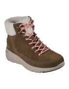 Skechers Ghete din piele intoarsa Glacial Ultra S - Kaki