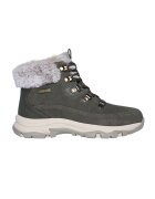 Skechers Ghete impermeabile cu garnitura de blana sintetica - Kaki