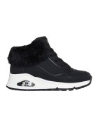 Skechers Ghete impermeabile cu garnituri din material sintetic - Alb/Negru