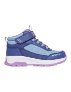 Skechers Ghete impermeabile cu velcro - Alb/Albastru lavanda