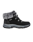 Skechers Ghete relaxed fit impermeabile din piele intoarsaTrego Falls Finest - Negru/Gri