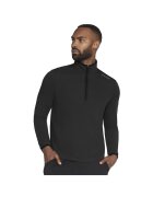 Skechers Hanorac pentru barbati - Skech-Knits Burst 1/4 Zip LT130-BLK - Negru - Negru