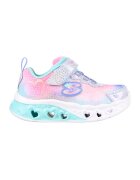 Skechers Pantofi copii cu sistem de lumini Flutter Heart Lights Simply Love - Coral/Roz/Albastru