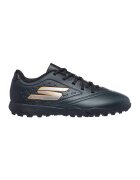 Skechers Pantofi cu logo pentru fotbal Razor 1.5 Jr - Negru stins/Portocaliu mandarina/Gri inchis