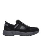 Skechers Pantofi Slip-Ins de plasa cu garnituri de piele intoarsa pentru drumetii Oak Canyon - Negru