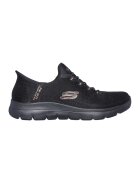 Skechers Pantofi slip-ins de plasa - Negru