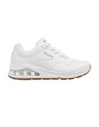 Skechers Pantofi spoer wedge de piele ecologica Uno 2-Air Around - Alb