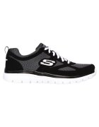 Skechers Pantofi sport barbati Burns - Agoura negru/alb - Negru