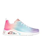 Skechers Pantofi sport cu aspect colorblock Tres-Air Uno - Alb/Coral/Lila