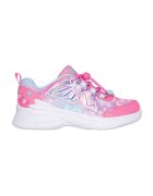Skechers Pantofi sport cu aspect stralucitor si LED-uri Dream Racer - Roz/Albastru deschis