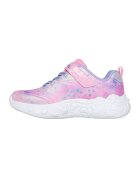 Skechers Pantofi sport cu buton oprire/pornire S-Lights - Albastru lavanda/Roz deschis