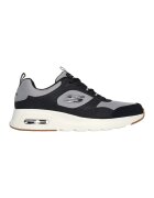 Skechers Pantofi sport cu garnituri de piele ecologica Yatton - Negru/Gri cenusiu
