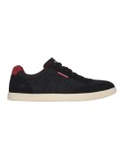 Skechers Pantofi sport cu garnituri de piele intoarsa ecologica - Negru