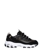 Skechers Pantofi sport cu garnituri de piele peliculizata D'Lites