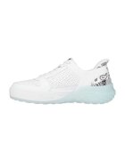 Skechers Pantofi sport cu garnituri de piele Sizzle- Snoop Dog - Alb/Albastru azur
