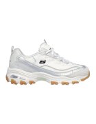 Skechers Pantofi sport cu garnituri din plasa D'Lites Dazzling Shine - Alb/Gri deschis