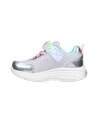 Skechers Pantofi sport cu inchidere velcro My Dreamers - Roz/Argintiu