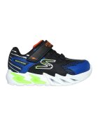 Skechers Pantofi sport cu inchidere velcro S Lights Flex-Glow Bolt - Negru/Albastru